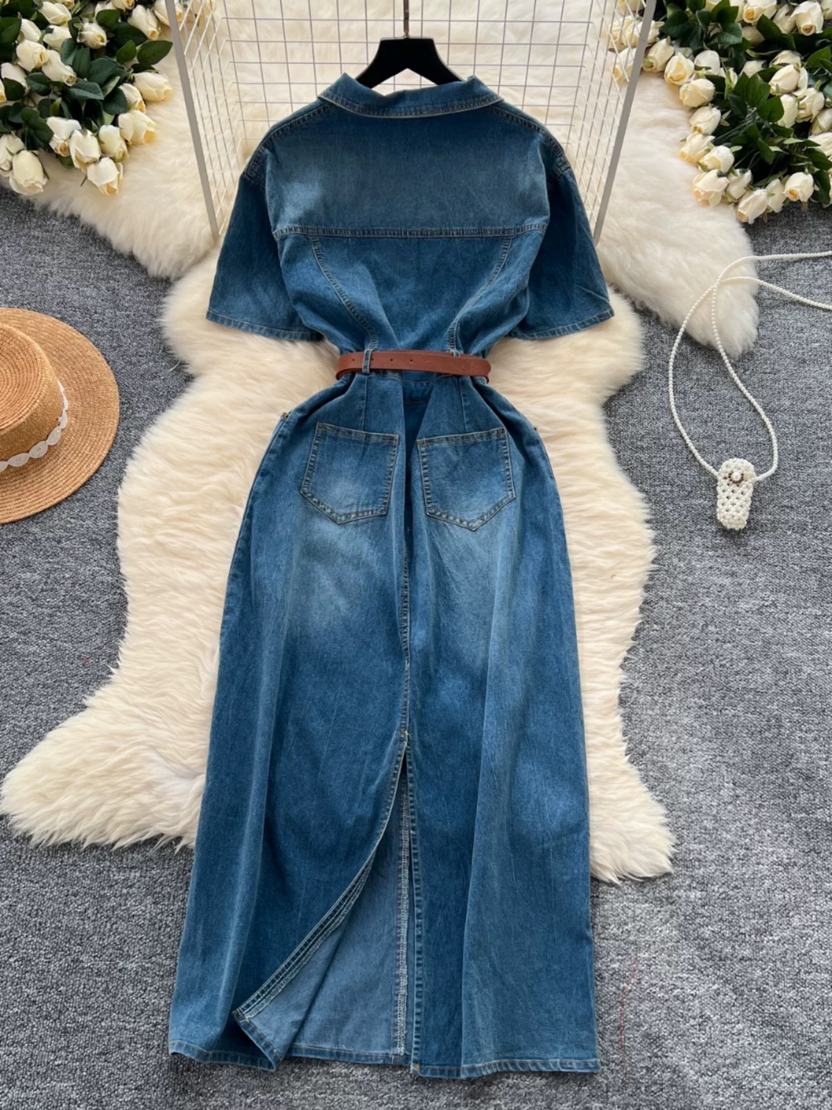 Far from home denim dress DD90 images